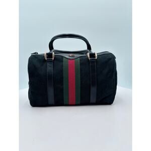 Authenticated Gucci GG Canvas Sherry Line Bag | Authentic Vintage Icon
